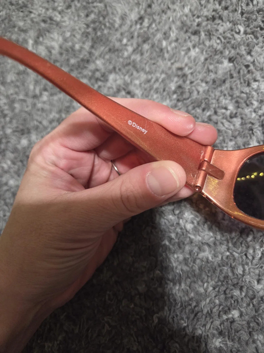 Disney Orange Kids Sunglasses with Rhinestone Trim